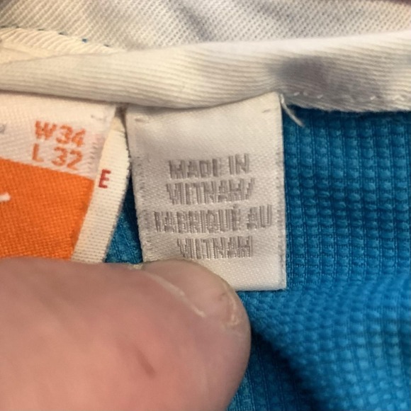 Puma Pants Mens 34x32 Blue Stretch Golf Khakis Polyester Spandex Performance - Picture 5 of 13